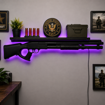 Tactical LED Rifle Shelf