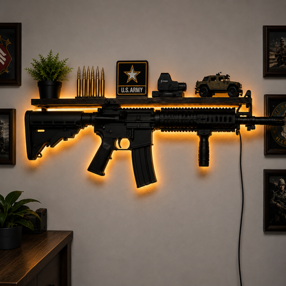 Tactical LED Rifle Shelf
