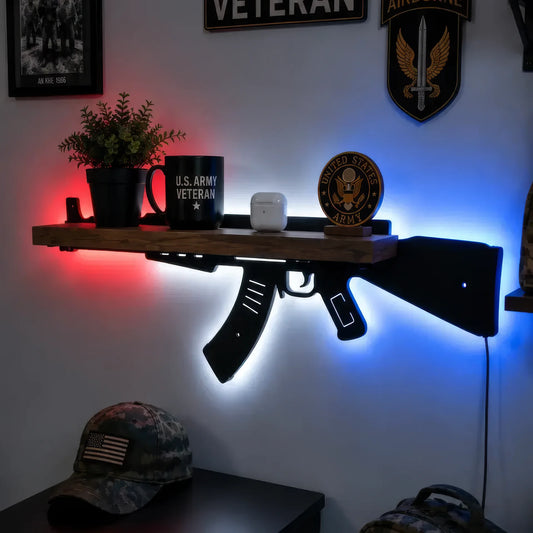 Tactical LED Rifle Shelf